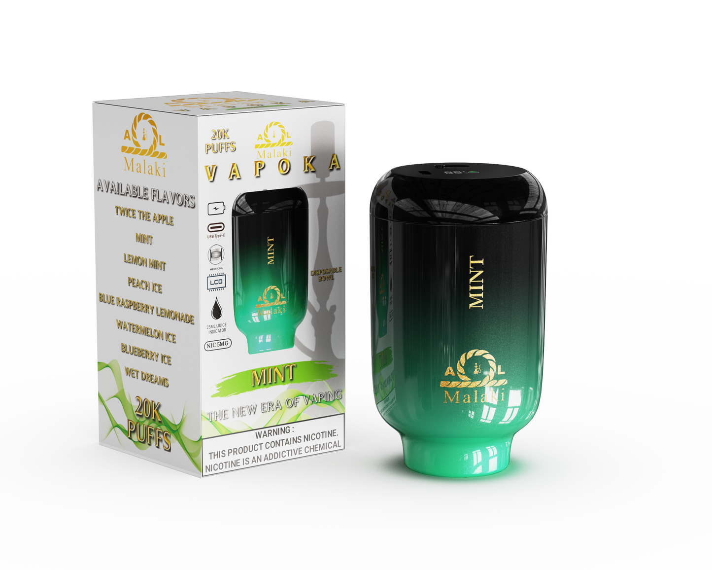 Hookah Vape - Al Malaki Vapoka