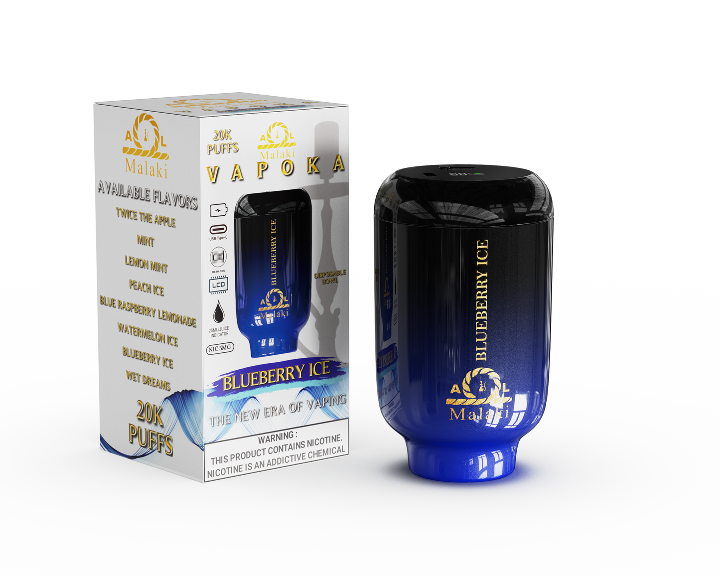Hookah Vape - Al Malaki Vapoka