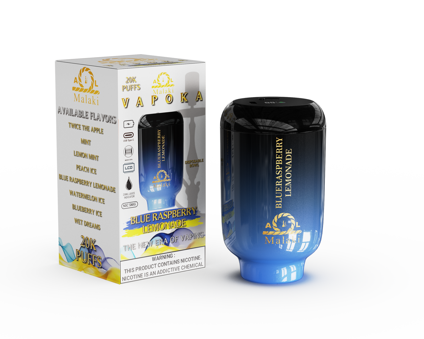 Hookah Vape - Al Malaki Vapoka
