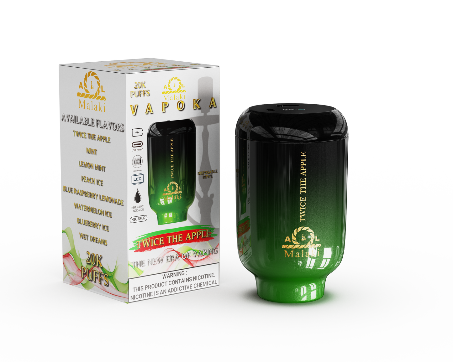 Hookah Vape - Al Malaki Vapoka