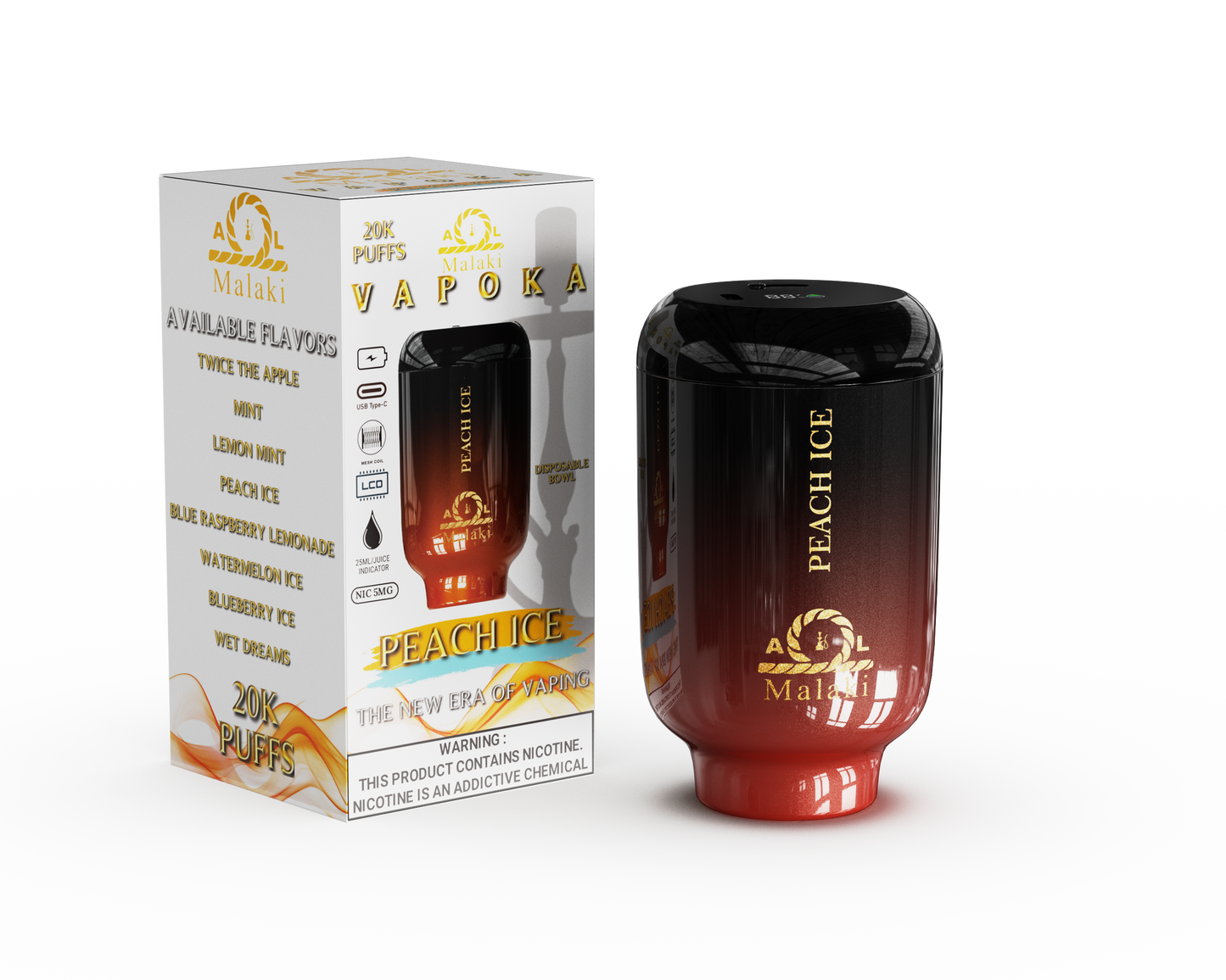 Hookah Vape - Al Malaki Vapoka