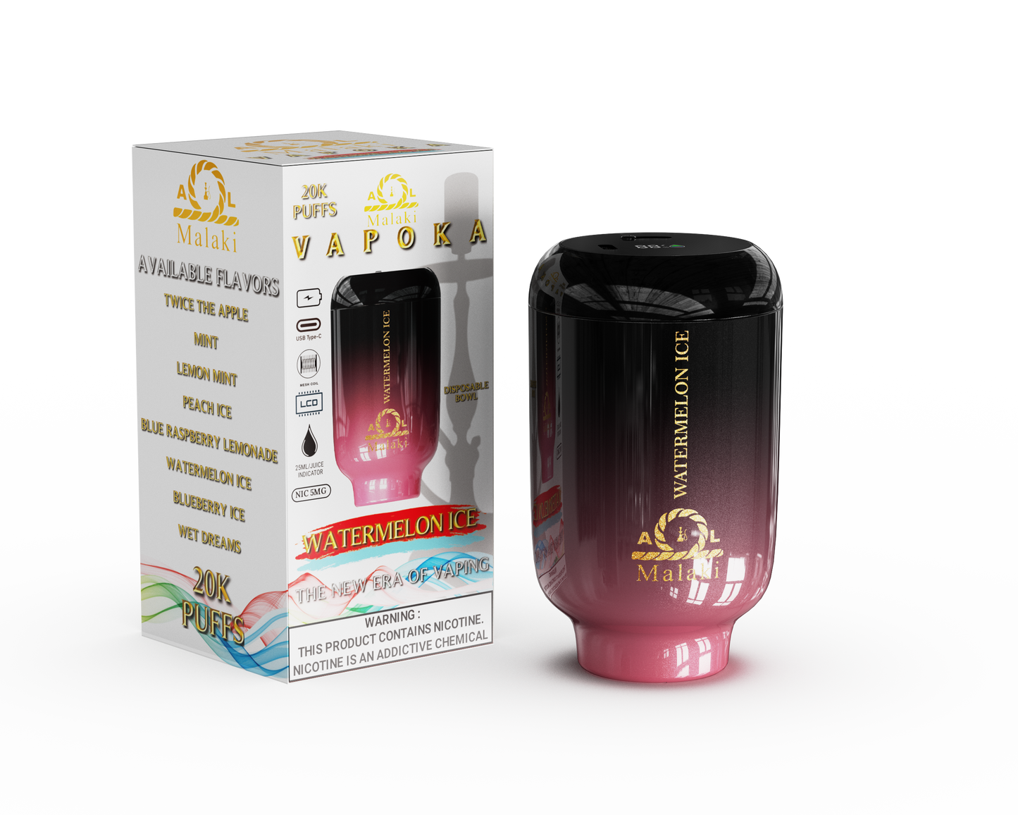 Hookah Vape - Al Malaki Vapoka