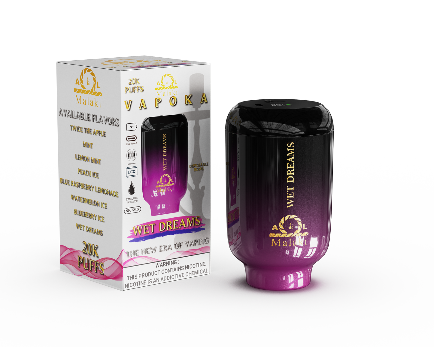 Hookah Vape - Al Malaki Vapoka