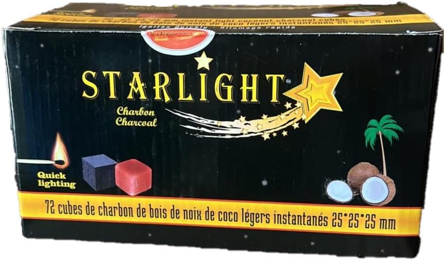 Starlight Hookah Quick Light Cubes 72 pc - Premium  from ETERNAL HOOKAH - Just $10.99! Shop now at ETERNAL HOOKAH