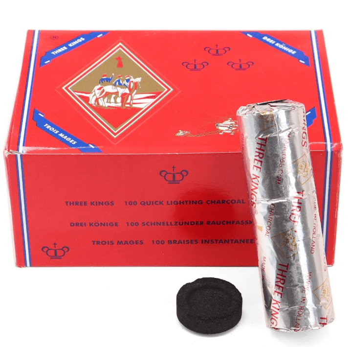 THREE KINGS HOOKAH COALS QUICK LIGHT - Premium  from ETERNAL HOOKAH - Just $9.99! Shop now at ETERNAL HOOKAH