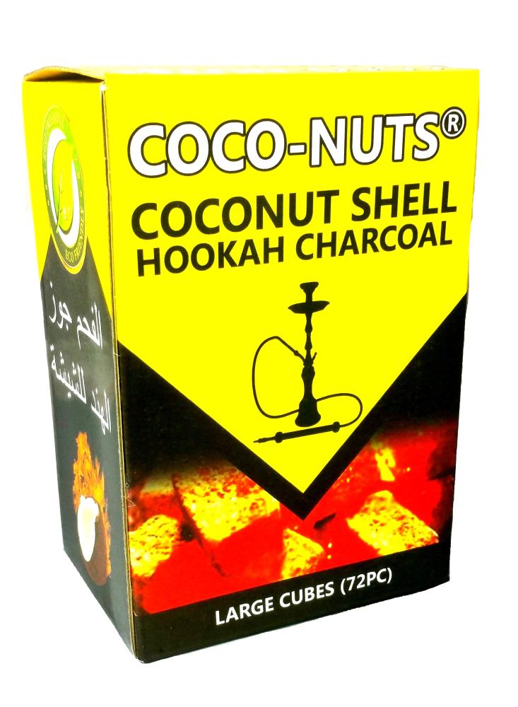 ZEBRA COCONUT HOOKAH COAL 72 PC Square Sized - Premium  from ETERNAL HOOKAH - Just $6.99! Shop now at ETERNAL HOOKAH