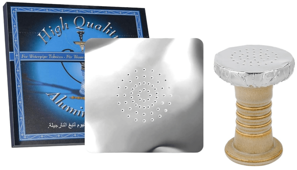 Hookah Foil Pre-Poked Foil Large Foil 15x15CM - Premium  from ETERNAL HOOKAH - Just $5.99! Shop now at ETERNAL HOOKAH 